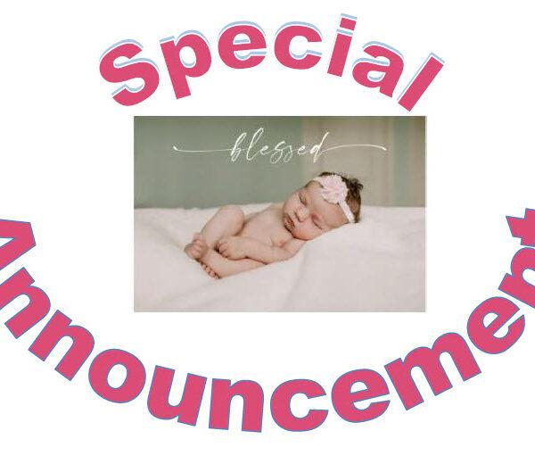 Special Announcement